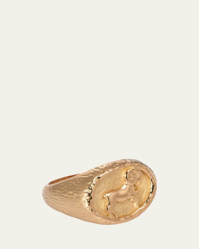 ZODIAC 18K Yellow Gold Aries Zodiac Ring